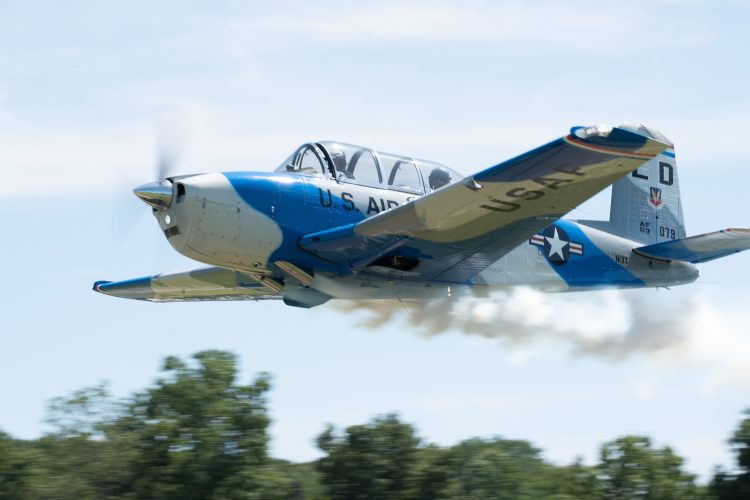 Beech T-34 Smoke Takeoff